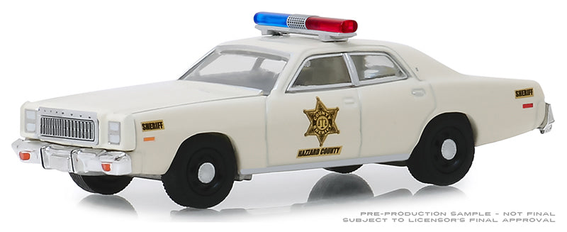 Greenlight 30110 1/64 Scale Hazzard County Sheriff - 1977 Plymouth Fury