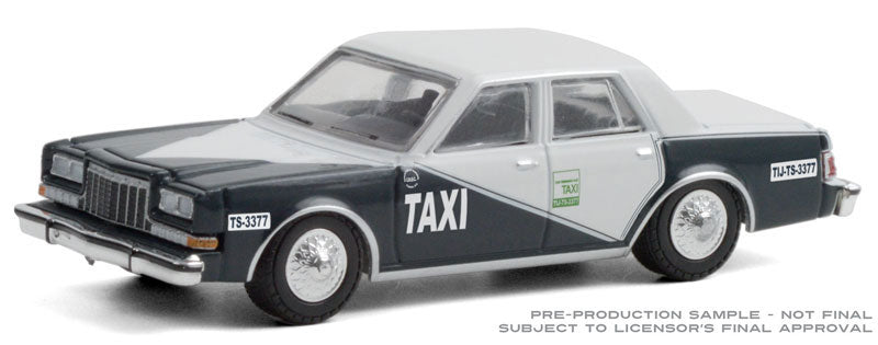 Greenlight 30200 1/64 Scale Tijuana Mexico Taxi - 1984 Dodge Diplomat