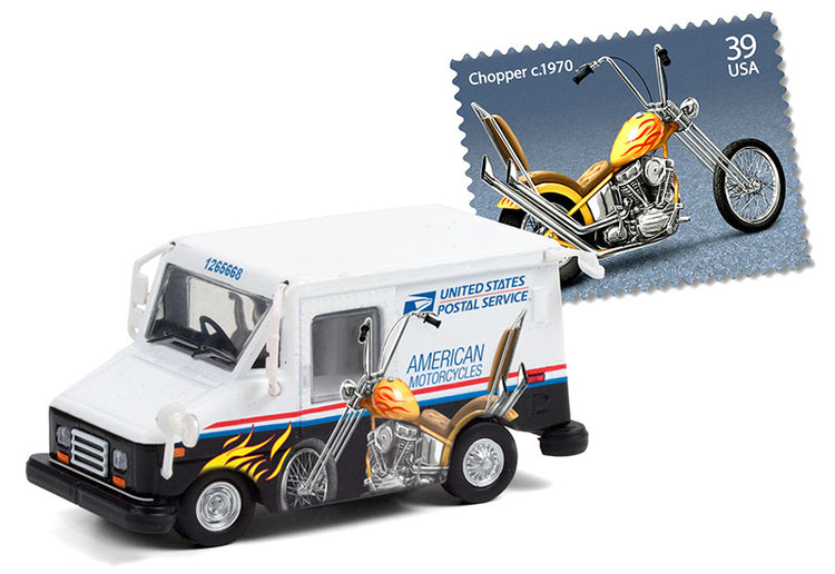 Greenlight 30249 1/64 Scale American Motorcycles Collectible Stamps LLV