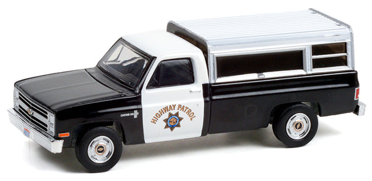 Greenlight 30294 1/64 Scale California Highway Patrol - 1987 Chevrolet C-10 Pickup