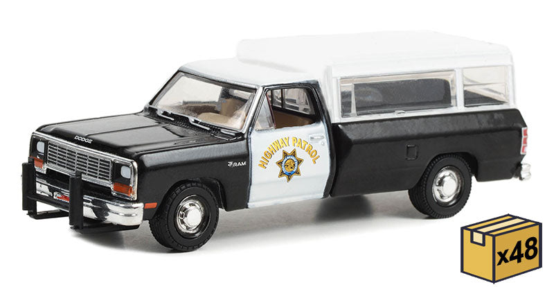 Greenlight 30414-MASTER 1/64 Scale California Highway Patrol - 1985 Dodge Ram D-100