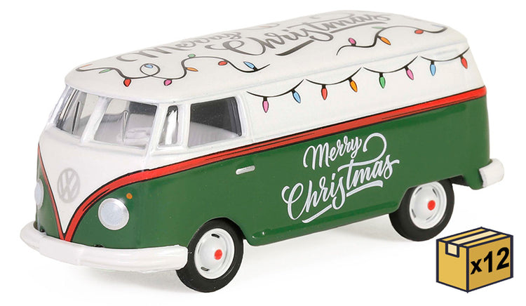 Greenlight 30484-CASE 1/64 Scale Christmas 2024 - Volkswagen Type 2 Panel Van