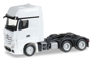 Herpa 305168 HO Scale Mercedes Actros Gigaspace 6x4 Semi Tractor Only - Assembled -- Various Standard Colors