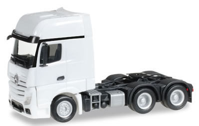 Herpa 305168 HO Scale Mercedes Actros Gigaspace 6x4 Semi Tractor Only - Assembled -- Various Standard Colors
