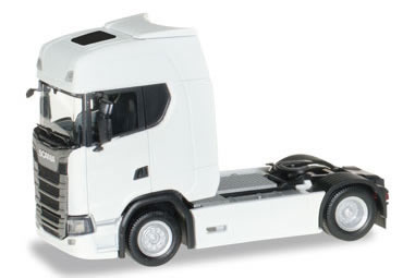 Herpa 306768 HO Scale Scania CS20 Tractor Only - Assembled -- White