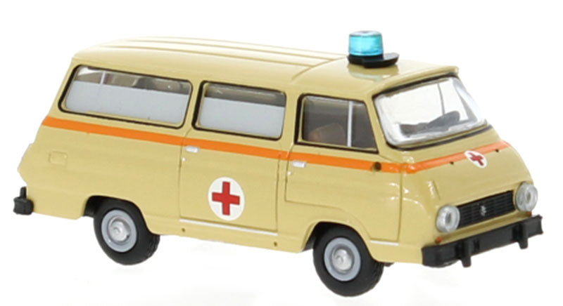 Brekina 30816 1/87 Scale 1969 Skoda 1203 Bus Ambulance high quality