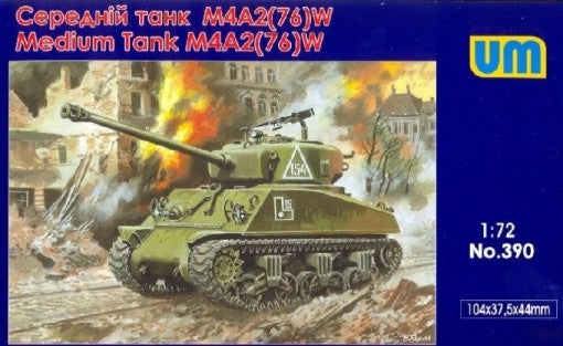 Unimodel 390 1/72 M4A2(76)W US Med Tank