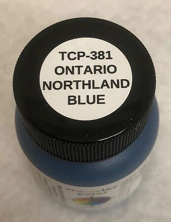 Tru-Color Paint 381 All Scale Railroad Color Acrylic Paints - 1oz 29.6ml -- Ontario Northland Dark Blue
