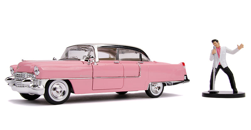 Jada Toys 31007 1/24 Scale Elvis Presley's Pink 1955 Cadillac Fleetwood