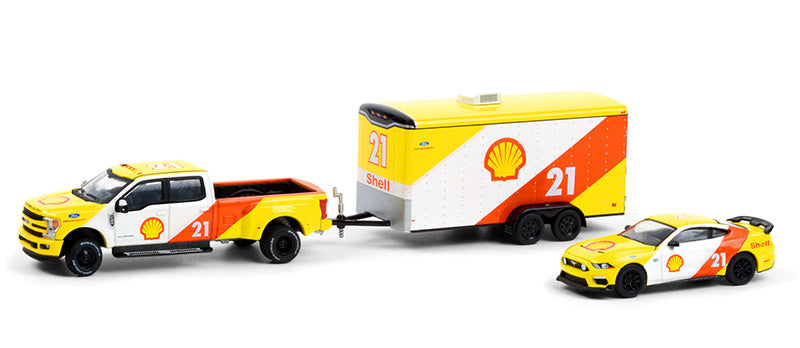 Greenlight 31110-B 1/64 Scale Shell Oil #21 - 2019 Ford F-350 Lariat