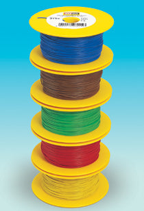 Brawa 3111 All Scale 328' Solid Strand Copper Wire -- Yellow