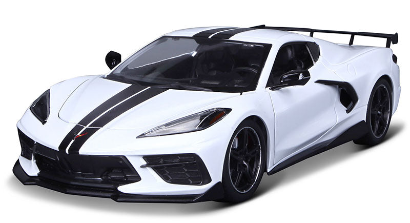 Maisto 31455WT 1/18 Scale 2020 Chevrolet Corvette Stingray Z51 High Wing