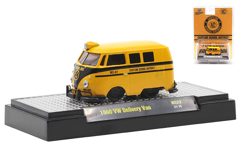 M2Machines 31500-HS22 1/64 Scale 1960 Volkswagen Shorty School Bus