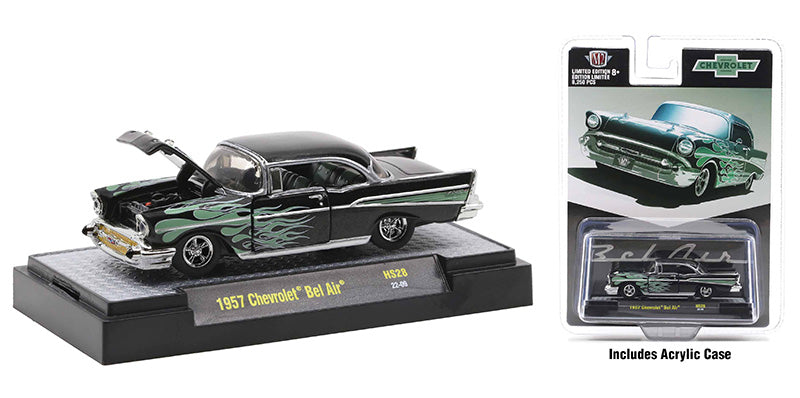 M2Machines 31500-HS28 1/64 Scale 1957 Chevrolet Bel Air Special Hobby Exclusive Release