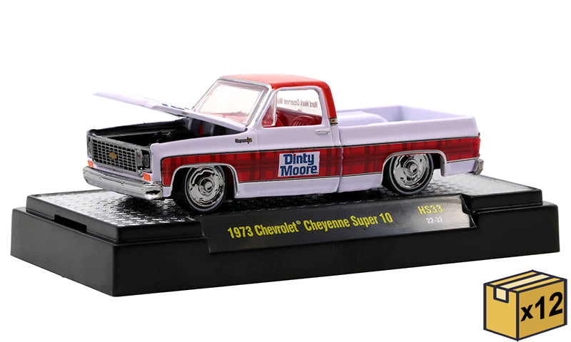 M2Machines 31500-HS33-CASE 1/64 Scale Hormel Dinty Moore - 1973 Chevrolet Cheyenne Super