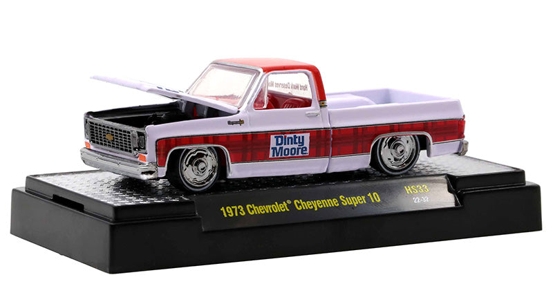 M2Machines 31500-HS33 1/64 Scale Hormel Dinty Moore - 1973 Chevrolet Cheyenne Super