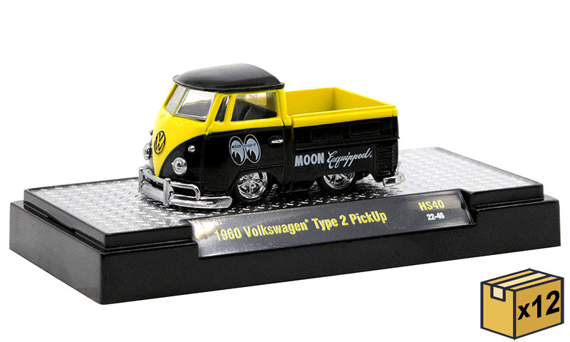 M2Machines 31500-HS40-CASE 1/64 Scale Mooneyes - 1960 Volkswagen Single Cab Truck