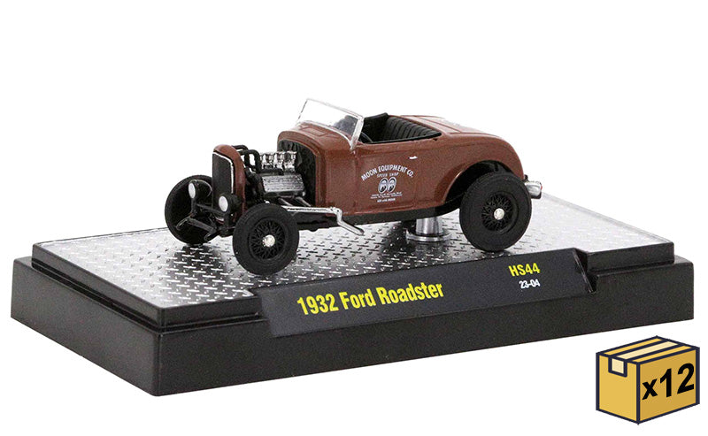 M2Machines 31500-HS44-CASE 1/64 Scale Mooneyes - 1932 Ford Roadster