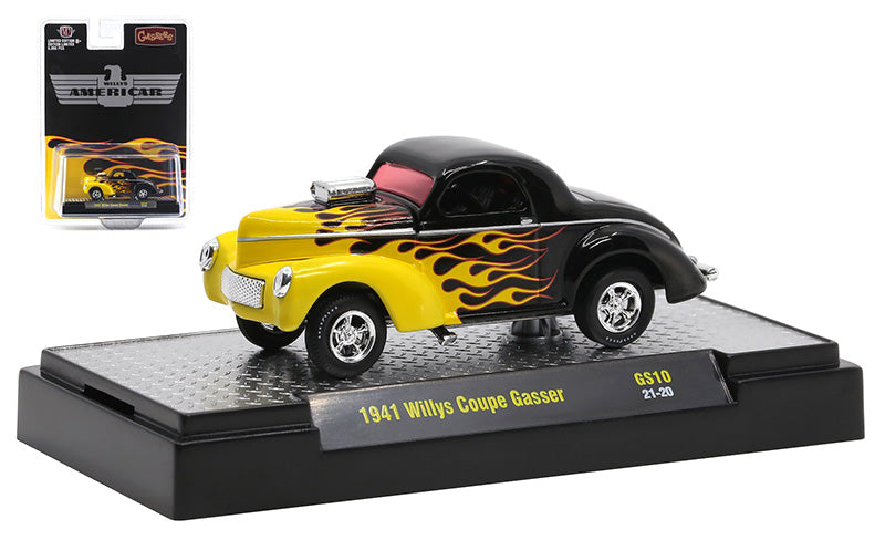 M2Machines 31600-GS10 1/64 Scale 1941 Willys Coupe Gasser