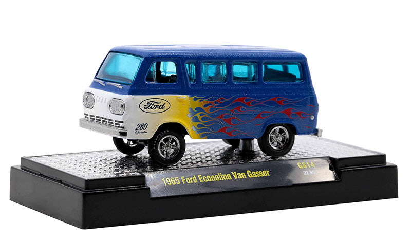 M2Machines 31600-GS14 1/64 Scale 1965 Ford Econoline Van Gasser