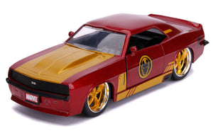 Jada Toys 31744  Scale 1969 Chevrolet Camaro - Iron Man Theme Hollywood