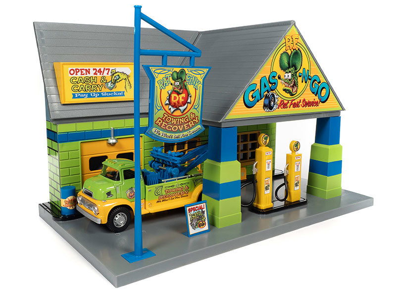 Auto World 317 1/32 Scale Rat Fink Garage