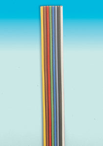 Brawa 3188 All Scale Multi-Conductor Flat Cable Hook-Up Wire -- Yellow/Brown/Red/Green/Blue/Gray/Black/White