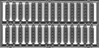 Tichy Trains 8186 HO 12" Steel Channel Splice Plates (54) (D)