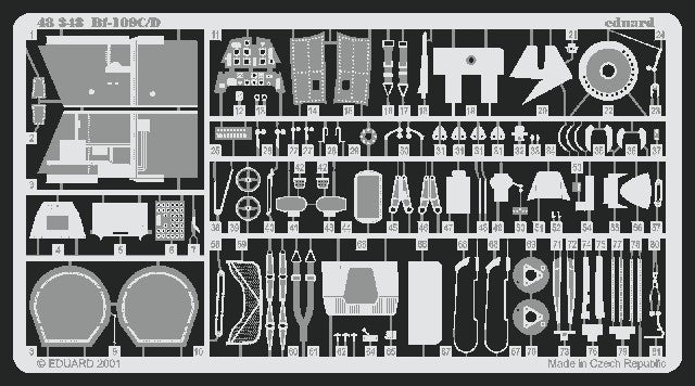 Eduard 48348 1/48 Aircraft- Bf109C/D for ACY & HCC