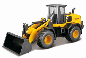 Bburago 32083 1/50 Scale New Holland W170D Wheel Loader Cab is diecast