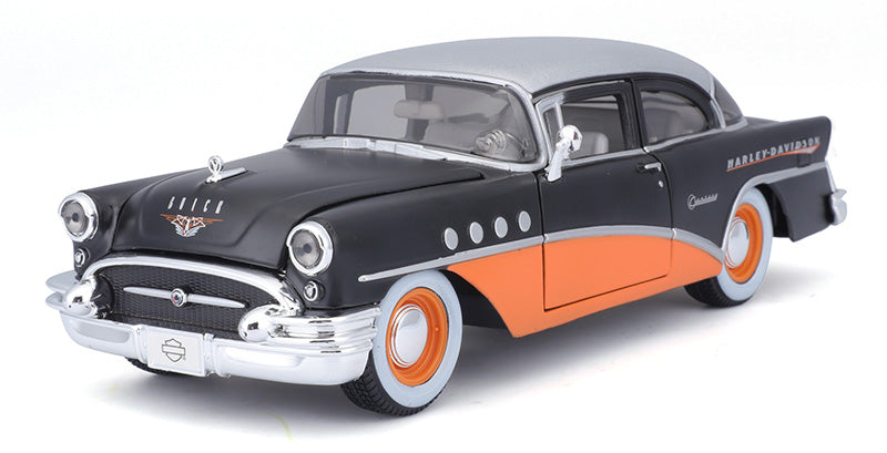 Maisto 32197FBK 1/24 Scale Harley-Davidson - 1955 Buick Century