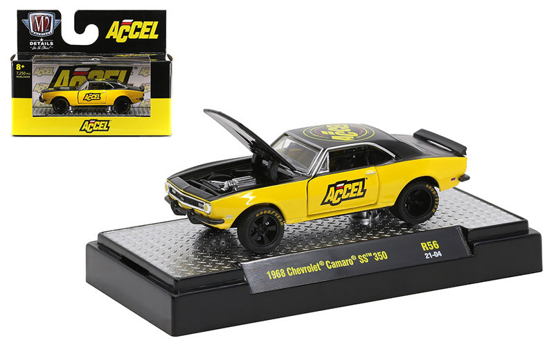 M2Machines 32600-56-F 1/64 Scale Accel - 1968 Chevrolet Camaro SS 350 Detroit