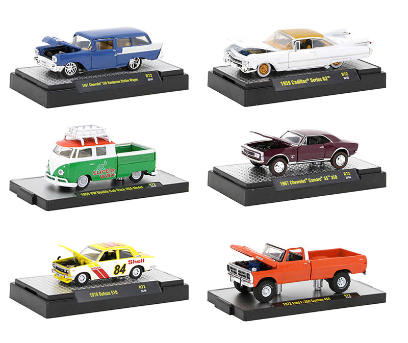 M2Machines 32600-72-CASE 1/64 Scale Detroit-Muscle Release 72 - 6-Piece Case 6-Piece high-detail