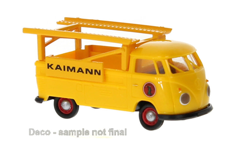 Brekina 32869 1/87 Scale Kaimann - 1960 Volkswagen T1b Racing Transporter high