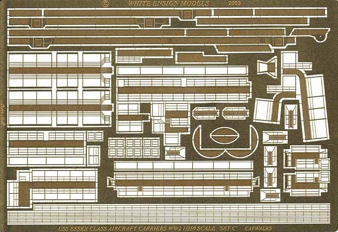 White Ensign Models 3554 1/350 USS Essex Perforated Catwalks for TSM (D)