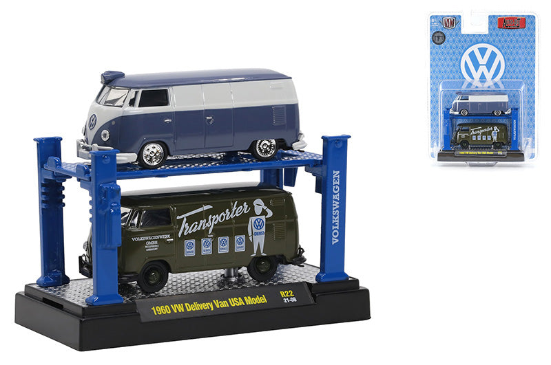 M2Machines 33000-22-A 1/64 Scale 1960 Volkswagen Delivery Van USA Model