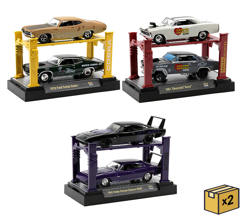 M2Machines 33000-24-CASE 1/64 Scale Auto-Lift Release 24 - 6-Piece Case Two 3-Piece