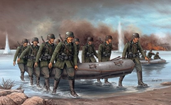 Dragon Models 6109 1/35 German Large Rubber Dinghy w/9 Pioniere (Re-Issue)