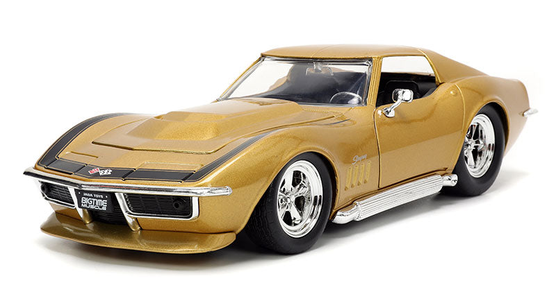 Jada Toys 33863 1/24 Scale 1969 Chevrolet Corvette Stingray BigTime Muscle