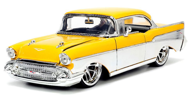 Jada Toys 34200 1/24 Scale 1957 Chevrolet Bel Air Chop Top BigTime Muscle