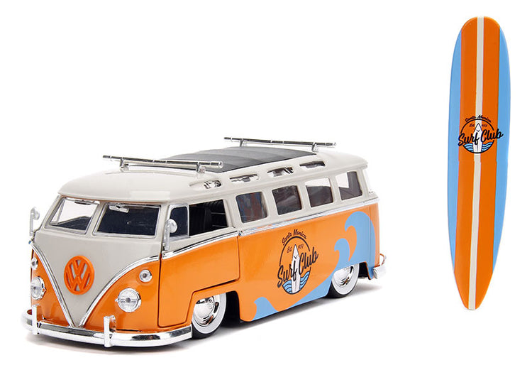 Jada Toys 34231 1/24 Scale Surf Club - 1962 Volkswagen Bus