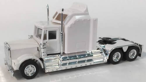 Herpa 35234 HO Scale American Tractor Only - Kenworth W-900 -- X-Large Sleeper (Undecorated - white)