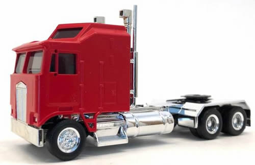 Herpa 35260 HO Scale K100 Semi Tractor w/1-Bar Grille & Extra-Long Chassis - Assembled -- Painted (Various Colors), Chrome Chassis