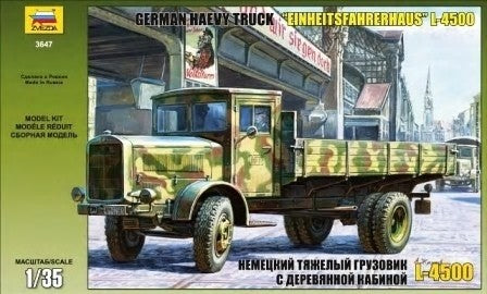 Zvezda 3647 1/35 German Einheitsfahrerhaus L4500 Heavy Truck