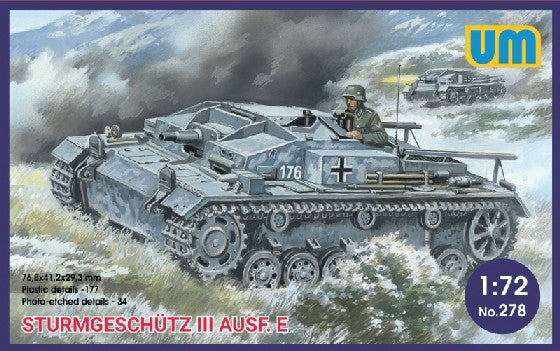 Unimodel 278 1/72 Sturmgeschutz III Ausf E Tank