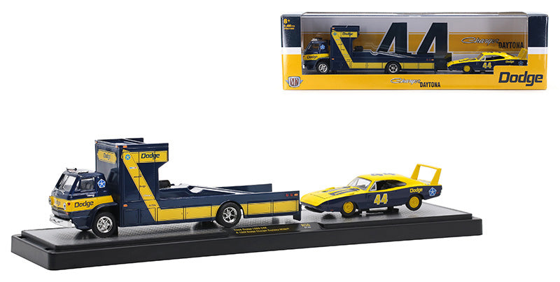 M2Machines 36000-50-B 1/64 Scale 1966 Dodge L600 COE and 1969 Dodge Charger