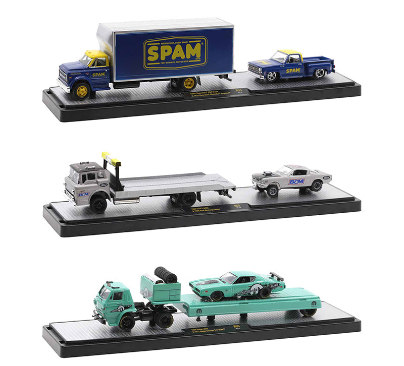 M2Machines 36000-55-SET 1/64 Scale Auto-Haulers Release 55 - 3-Piece Set Incredible detail