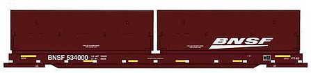Walthers Proto 105236 HO Scale 50' Evans Cushion Coil Car - Ready to Run -- BNSF Railway #534000 (Round Hood, Boxcar Red, Wedge Logo)
