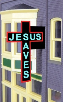 Miller Engineering 9072 Ho/N Jesus Saves Sign