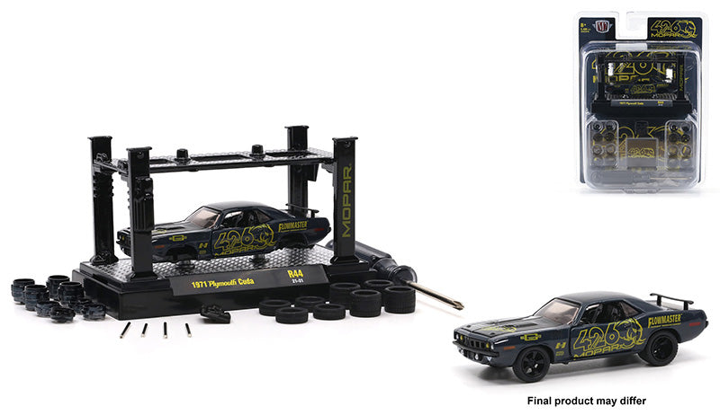 M2Machines 37000-44-D 1/64 Scale 1971 Plymouth Cuda